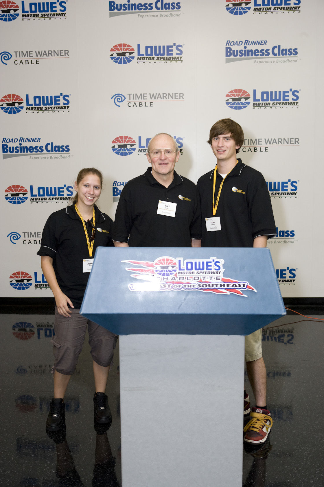 Carl with students at Performance Racing Network during Kellar Radio Talent Institute.jpg